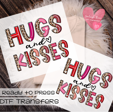 Hugs and Kisses DTF Transfer