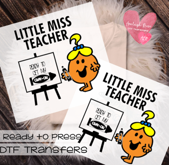 Little Miss Teacher DTF Transfer