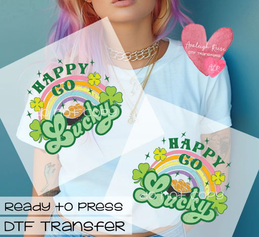 Happy Go Lucky DTF Transfer