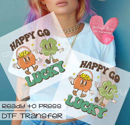 Happy Go Lucky  DTF Transfer