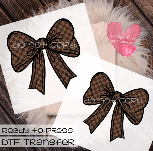 LV Bow DTF Transfer