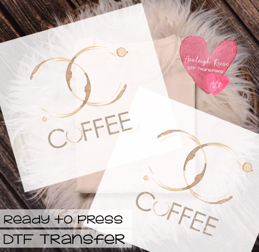 Coffee Stains DTF Transfer