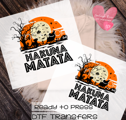 Hakuna Matata Halloween Transfer