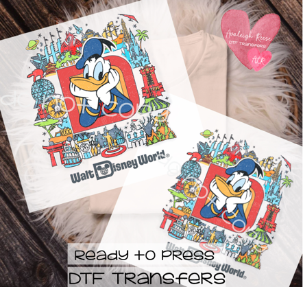 Donald Duck D Frame Transfer