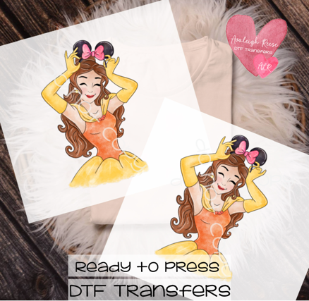 Belle Mouse Ears Transfer