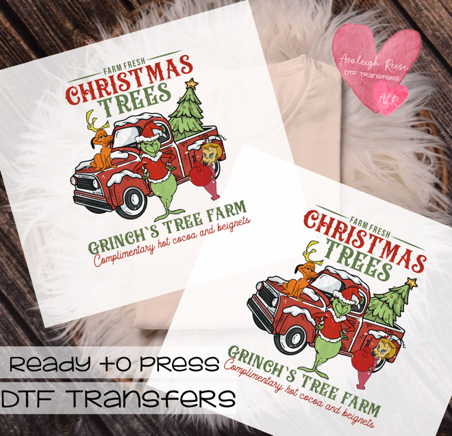 Farm Fresh Christmas Trees Grinch Transfer