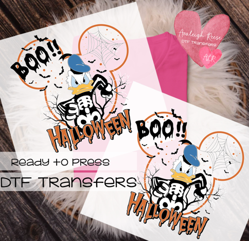 Boo Halloween Donald Transfer