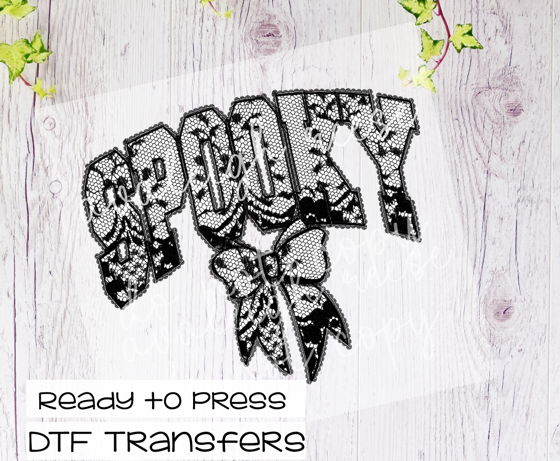 Spooky Lace Transfer