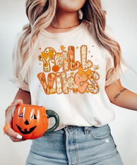 Fall Vibes Patterned T-Shirts & Sweatshirts