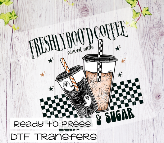 Freshly Boo'd Coffee Scream & Sugar Transfer