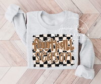 Football Season Checkered T-Shirts & Sweatshirts