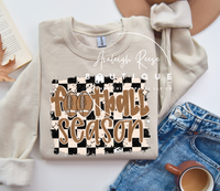 Football Season Checkered T-Shirts & Sweatshirts