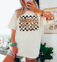 Football Season Checkered T-Shirts & Sweatshirts