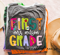 Comfort Colors® First Grade Dream Team Shirt, 1st Grade Teacher Team Shirts, First Grade Crew, First Grade Teacher Team, First Grade Squad