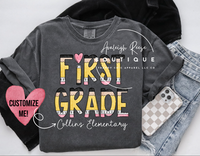 Personalized First Grade Sweatshirts & T-Shirts