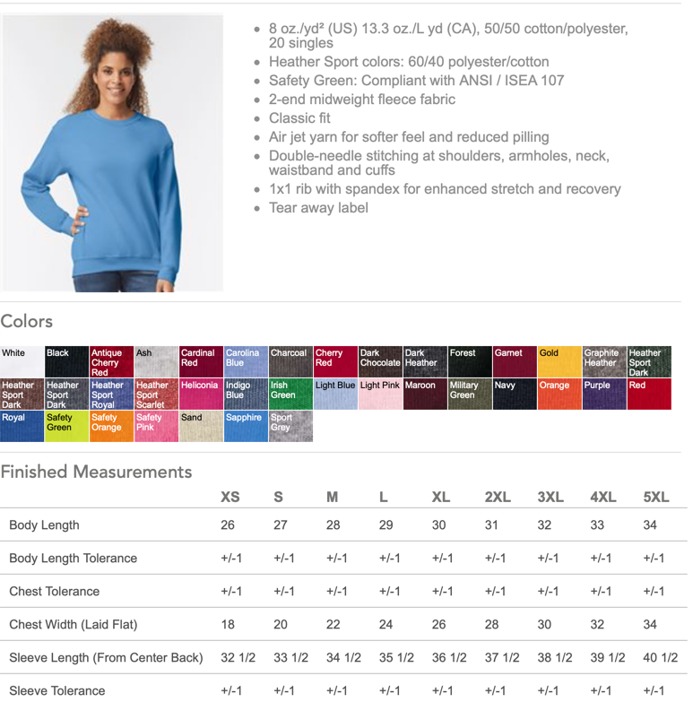 In My 2024 Era Sweatshirts And Tees AvaLeigh Reese   Gildan18000 Updatedcolorchart 6416c5b5 Cc38 45ef Addb 6990e05a62aa 