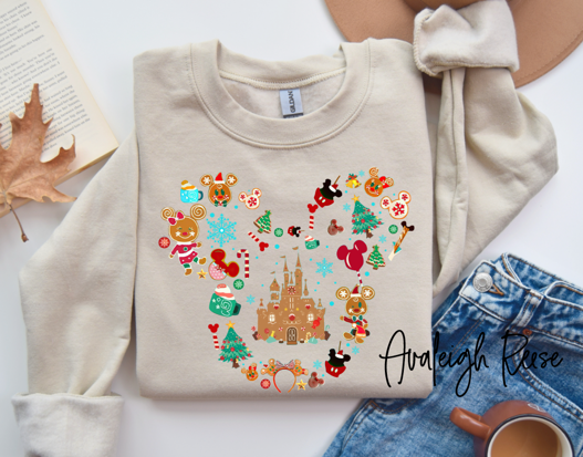 Gingerbread Castle Ears Tees & Sweatshirts