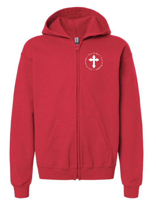 Navy Blue Zip Up w/Hood