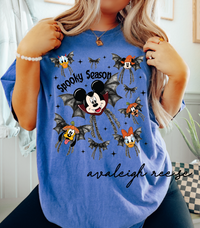 Coquette Bow Halloween shirt, Mickey & friends ghost Halloween coquette Tee, Disney world Disneyland trip shirt, Halloween Gift for her