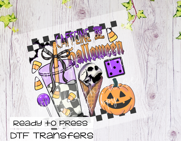 Caffeine & Halloween Transfer