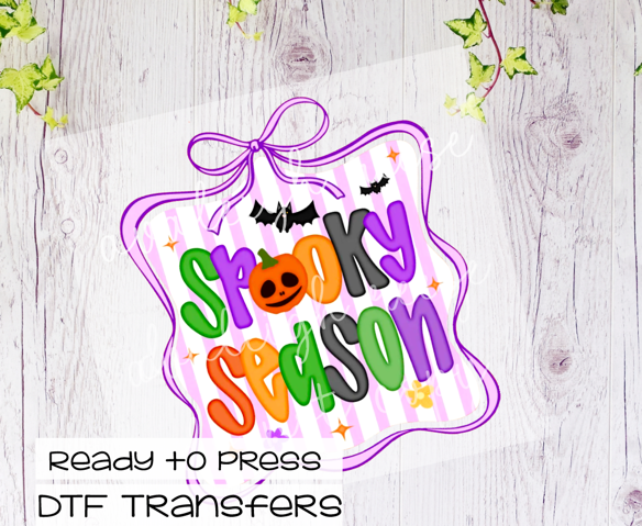 Spooky Season Stripes Transfer