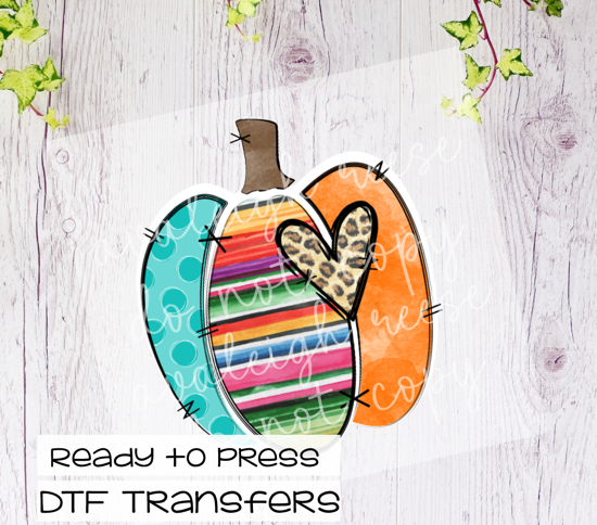 Serape Pattern Pumpkin Transfer