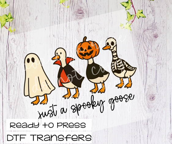 Just a Spooky Goose Transfer