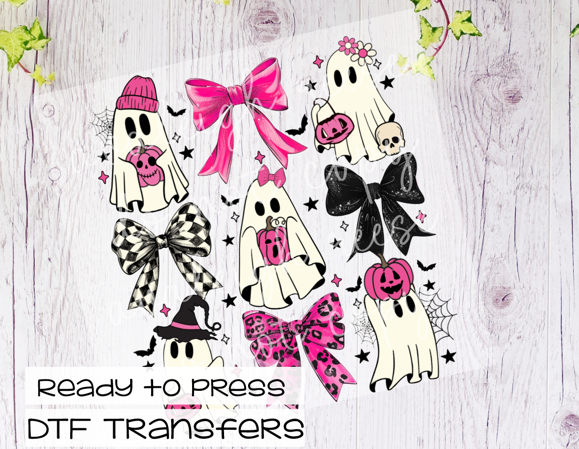 Pink Ghost Coquette Transfer