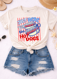 Just Here for the Hot Dogs Sweatshirts & T-Shirts