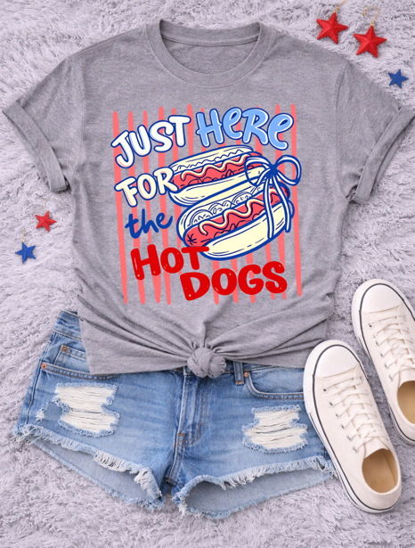 Just Here for the Hot Dogs Sweatshirts & T-Shirts