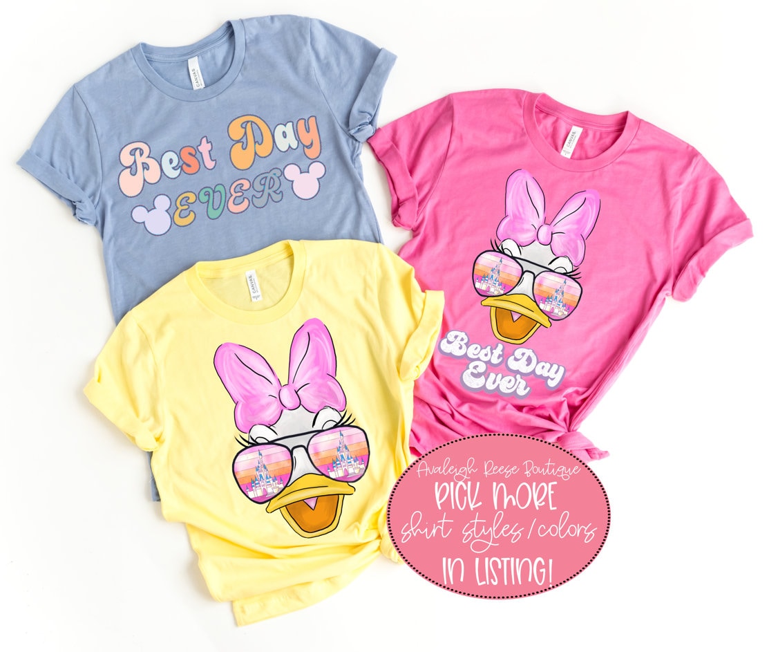 Retro Daisy Duck Face - Best Day Ever Disney Shirt  - Disney Family Shirts - Daisy Duck