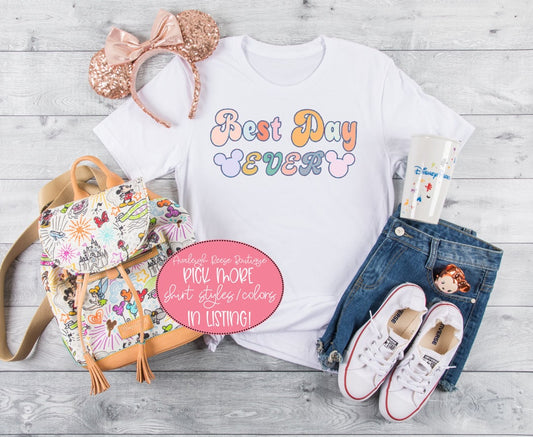 Best Day Ever Ears - Mickey Ears Shirt  - Magic Kingdom Shirt - Family Disney Shirts