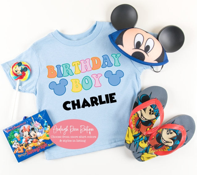 Birthday Boy Disney Shirts - Family Birthday Disney Shirts  - Disney Shirts