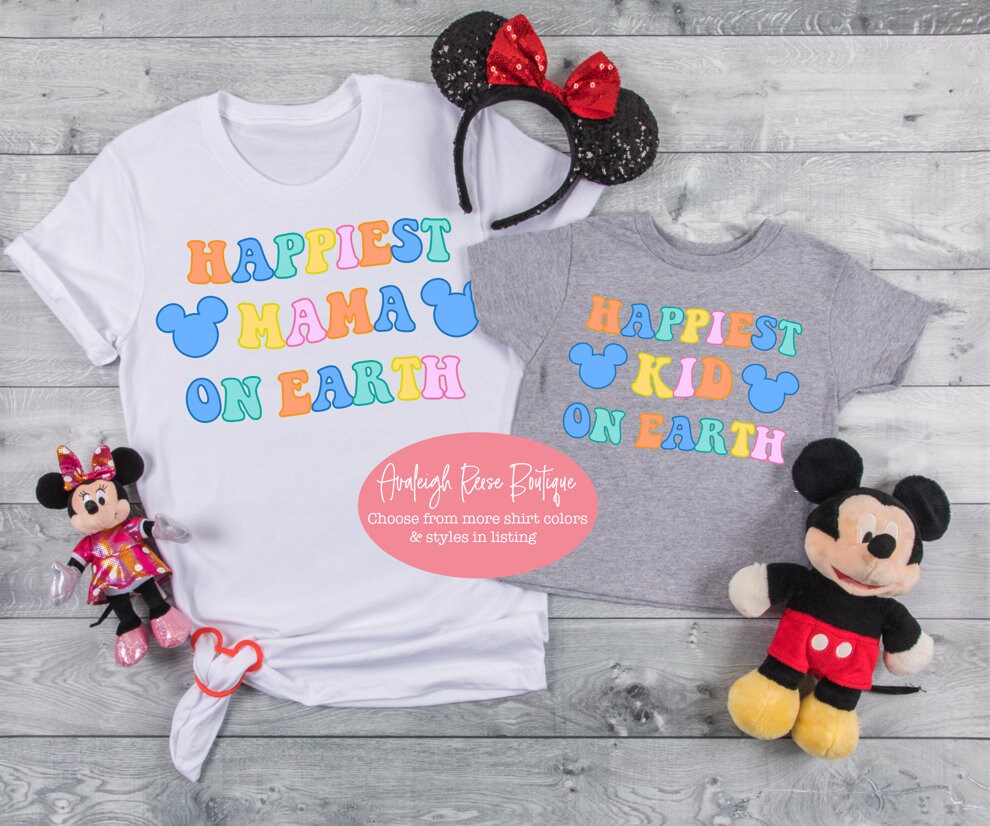 Happiest Mama Disney Shirts - Happiest Kid Disney Shirts  - Disney Shirts