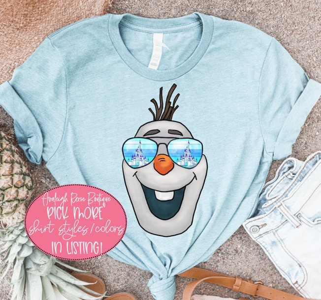 Olaf Face - Watercolor Disney Shirts  - Disney Family Shirts - Retro Olaf face