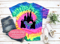 Disney Tie Dye Shirts  Castle Shirts  Mickey Castle Shirts