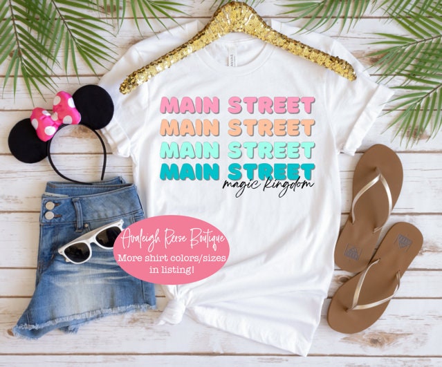 Main Street T-Shirts Disney Magic Kingdom Shirts Family Disney Shirts