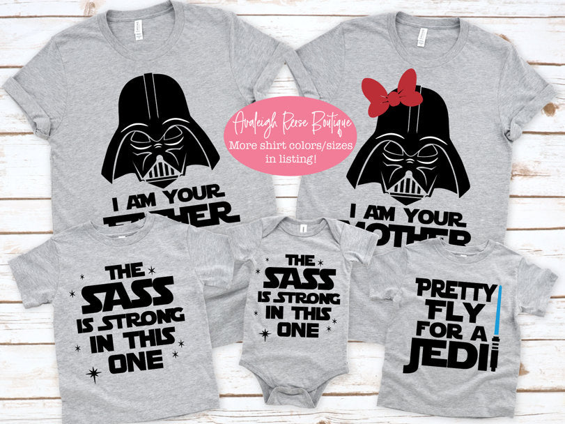 Family Group Tees  I am your father I am your mother Vader Tees Disney Family