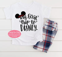 My First Disney Trip Shirt  Youth First Trip My 1st Trip to Disney  Family Shirts