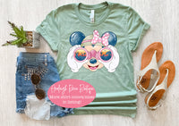 Retro Minnie Binoculars Safari Face - Safari Minnie Ears Shirt  - Disney Animal Kingdom Family Shirts - Retro Minnie Ears