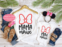 Mama and Me Disney Shirts - Minnie Mouse Shirts - Mama and Mini Disney