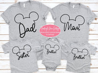 Personalized Disney Matching Shirts Mickey Ears   - Disney Family Shirts - Matching Family Shirts Personalized Disney Shirts