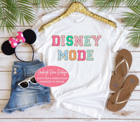 Disney Mode Faux (Printed) Chenille Patch Tees  Trending Disney Shirts  Unisex