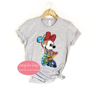 Minnie Multi Character Tees Mickey and Minnie Shirt Disney Couple Shirt