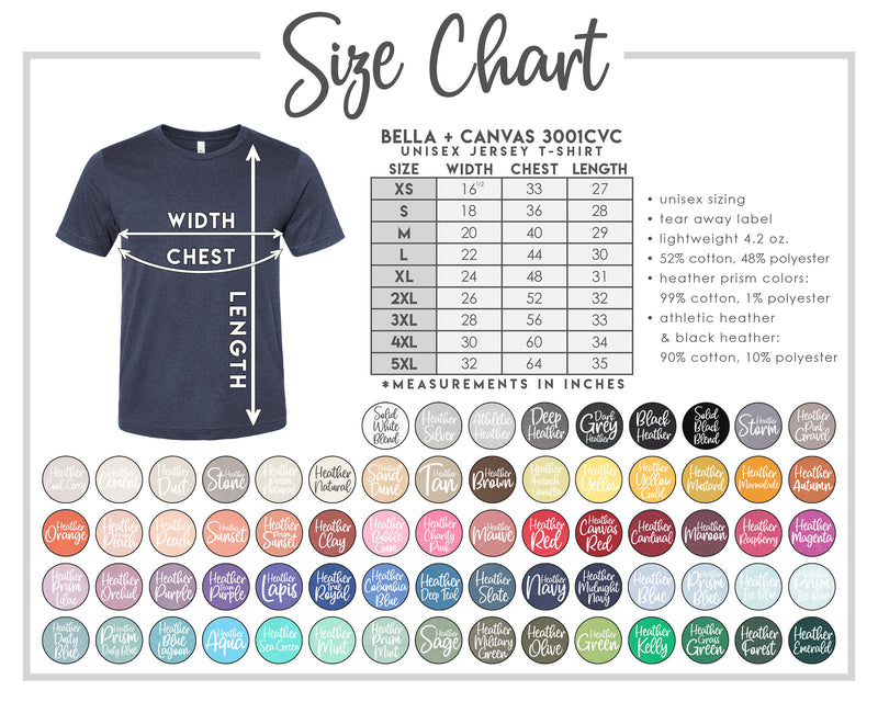 Blank Bella Canvas Tees, 3001 and 3001CVC Blank T-Shirts for Sublimation, Screen Print, HTV