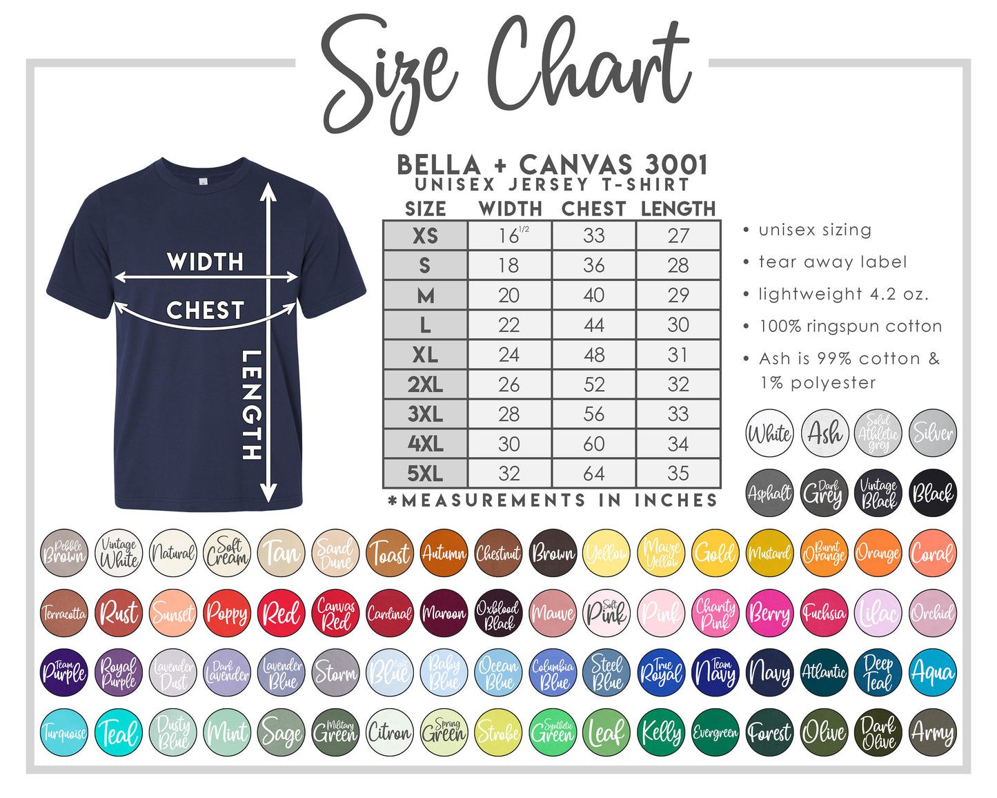 Blank Bella Canvas Tees, 3001 and 3001CVC Blank T-Shirts for Sublimation, Screen Print, HTV