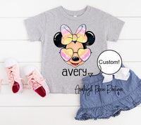 Custom Minnie Mouse Shirt  Tie Dye Minnie Mouse Shirts  Personalized Disney Shirts