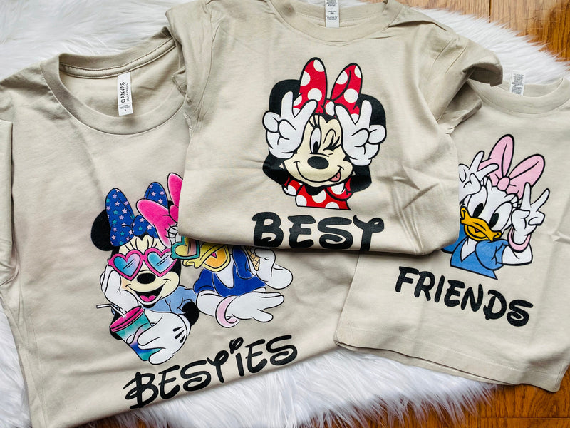 Best Friends Minnie and Daisy Tees Mom and daughter Disney shirts Best Friends Disney Shirts Double trouble