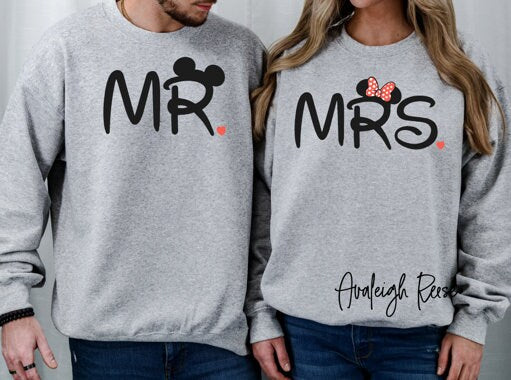 mr and mrs disney, disney couples shirts, disney shirts, disney marriage shirts, disney wedding, wedding shirts, mr and mrs, hubby wifey