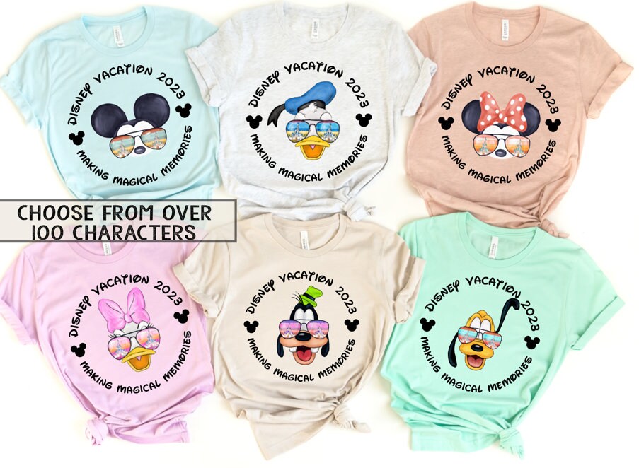 Making Magical Memories Shirts - Group Disney Shirts - Family Matching Shirts - Retro Disney Character Shirts 2023